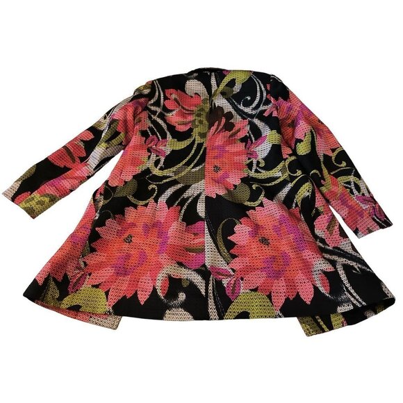 Trina Turk Floral-Print Mid-Length Jacket Women's Size 2 Like New condition - Picture 5 of 16